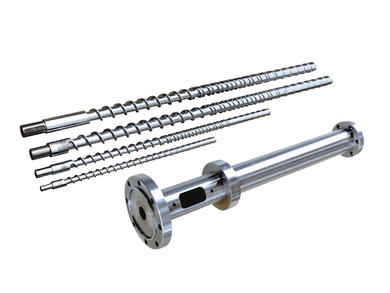 Screw barrel for extrusion of cable